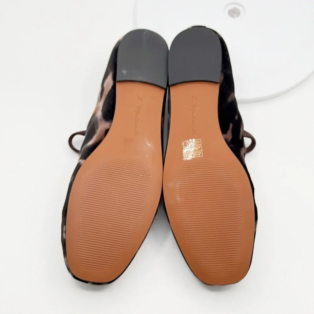 Madewell Greta Ballet Flat Size 8.5 Leopard / Espresso Womens - NEW IN BOX